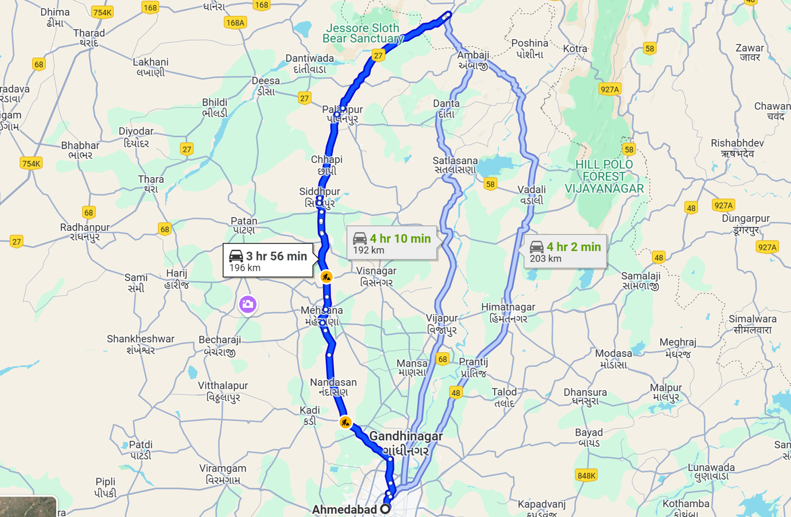 Ahmedabad To Abu Road