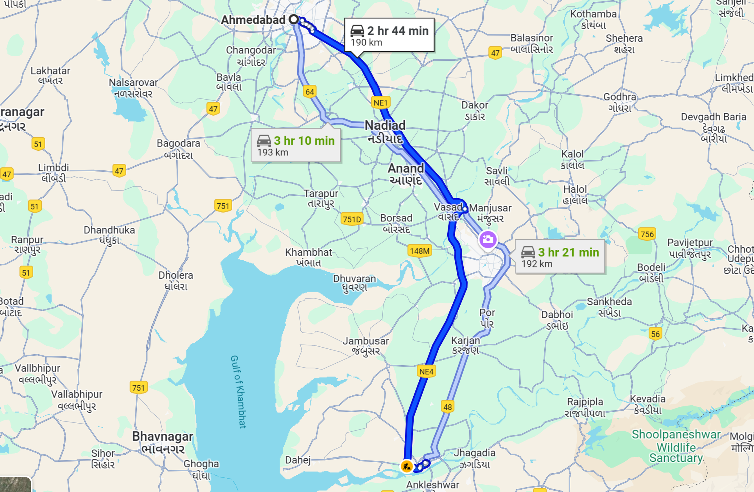 Ahmedabad To Bharuch