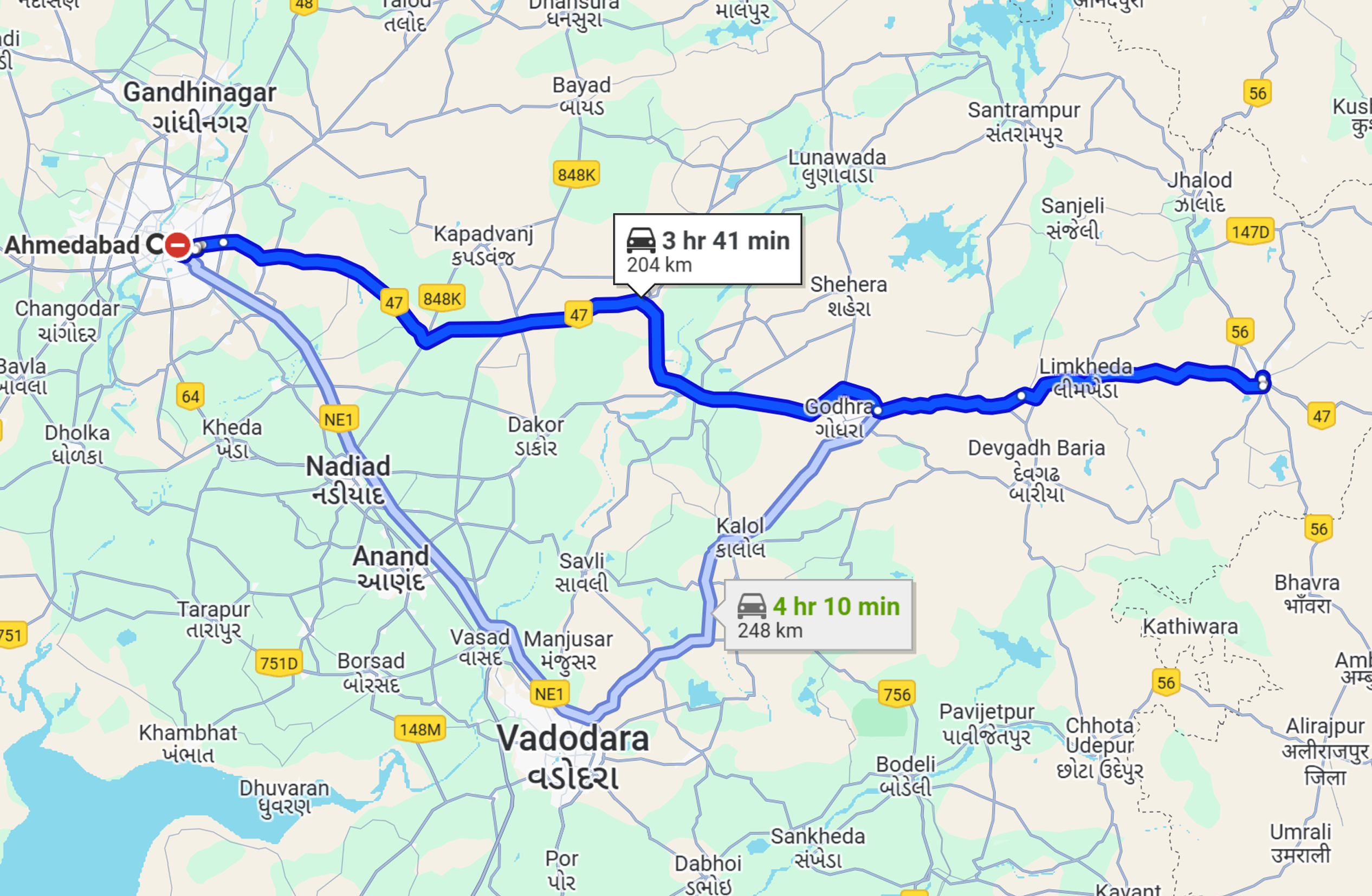 Ahmedabad To Dahod