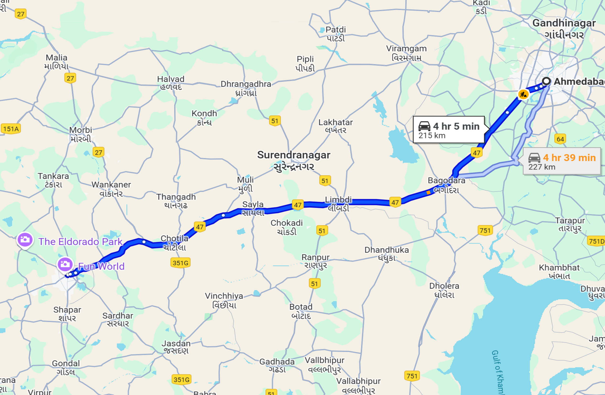 Ahmedabad To Rajkot