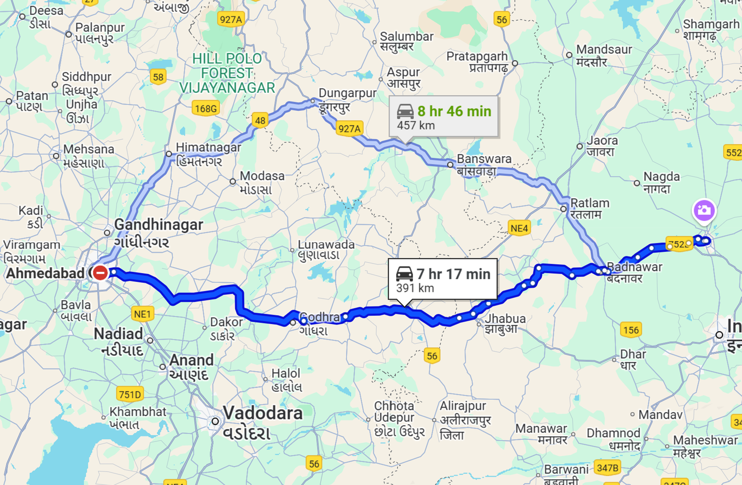 Ahmedabad To Ujjain