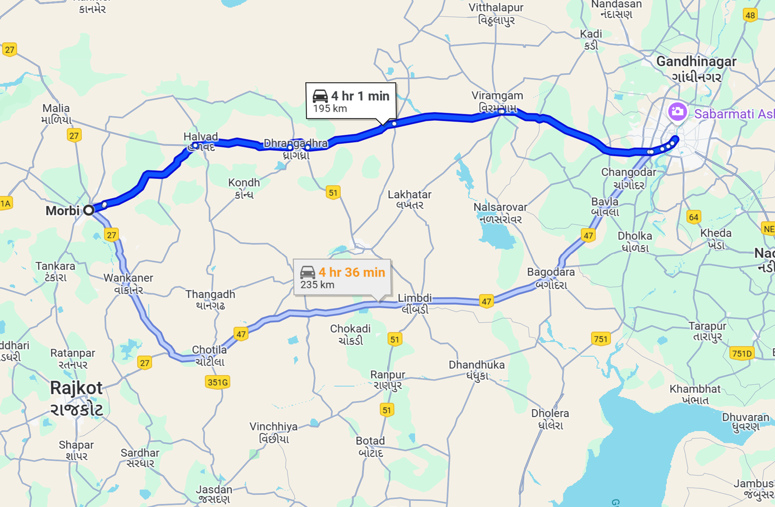 Morbi To Ahmedabad