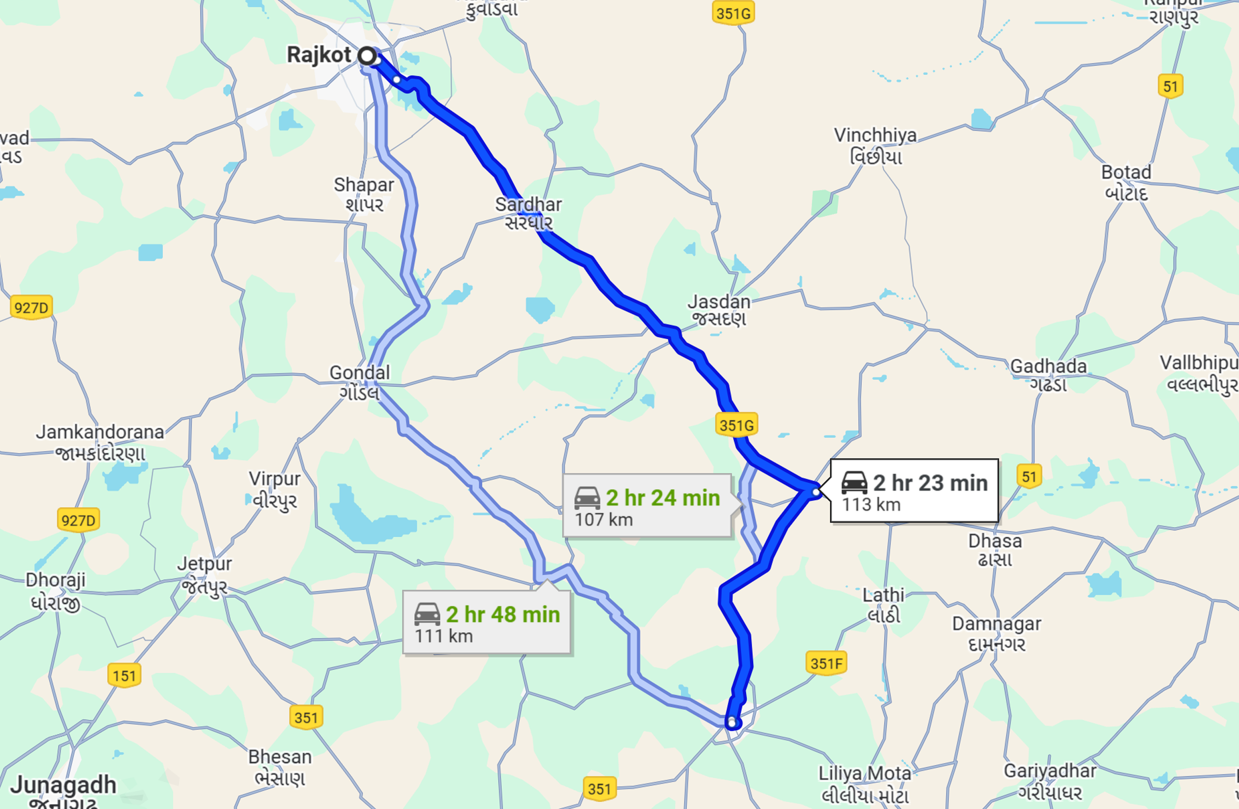 Rajkot To Amreli
