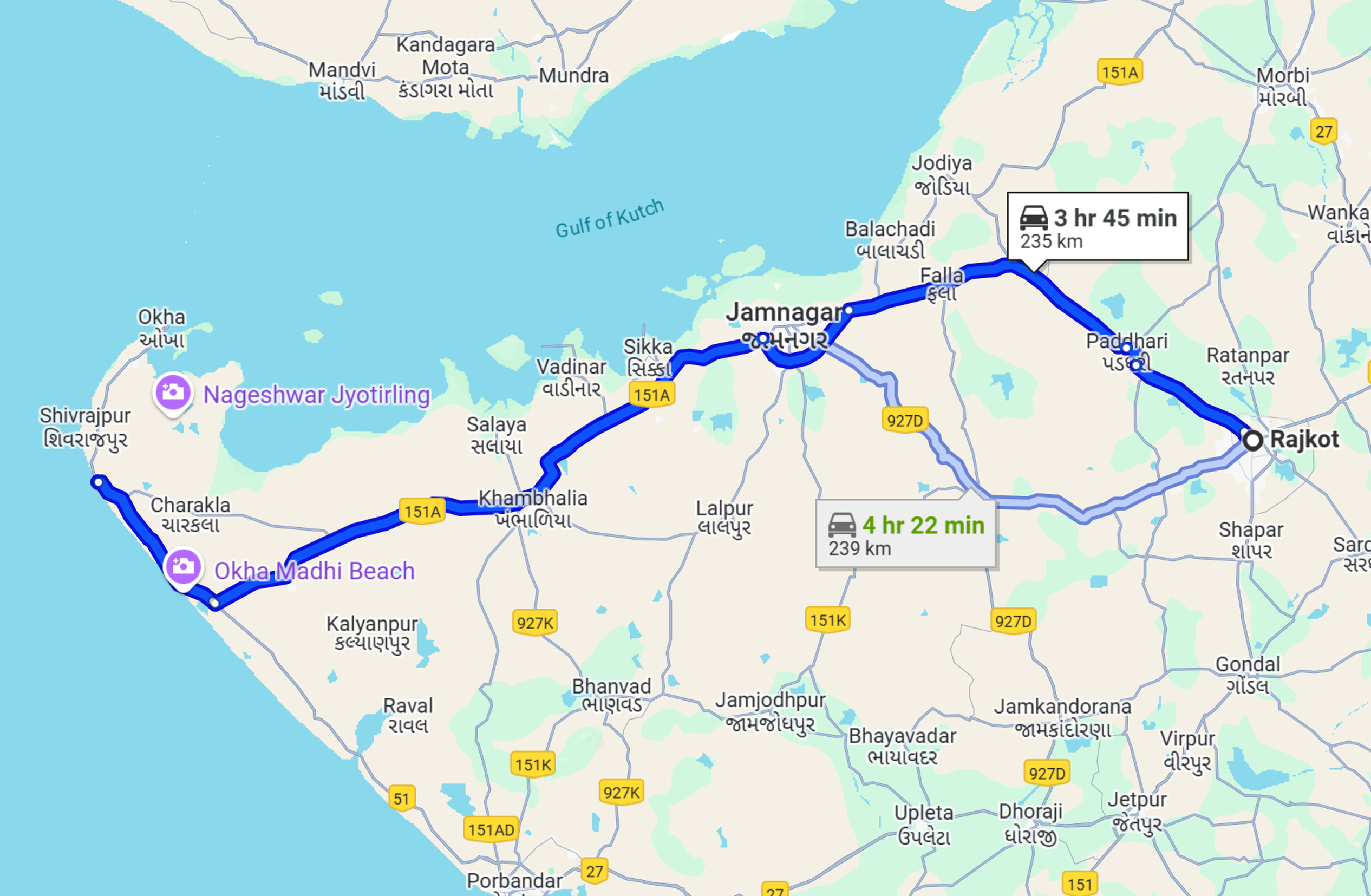 Rajkot To Dwarka